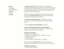 Tablet Screenshot of literacyforall.co.za